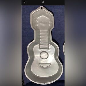 Wilton baking pan, guitar shaped cake pan